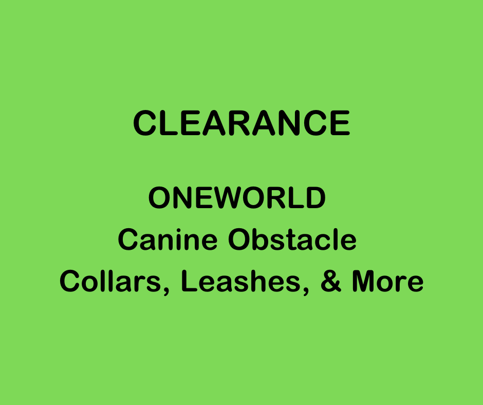 CLEARANCE 2023 OneWolrd Canine Obstacle Race - BioThane