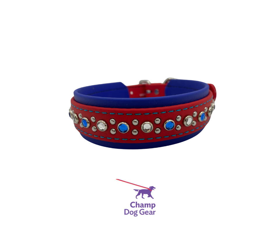 In STOCK - Red / Royal Blue BioBling 5