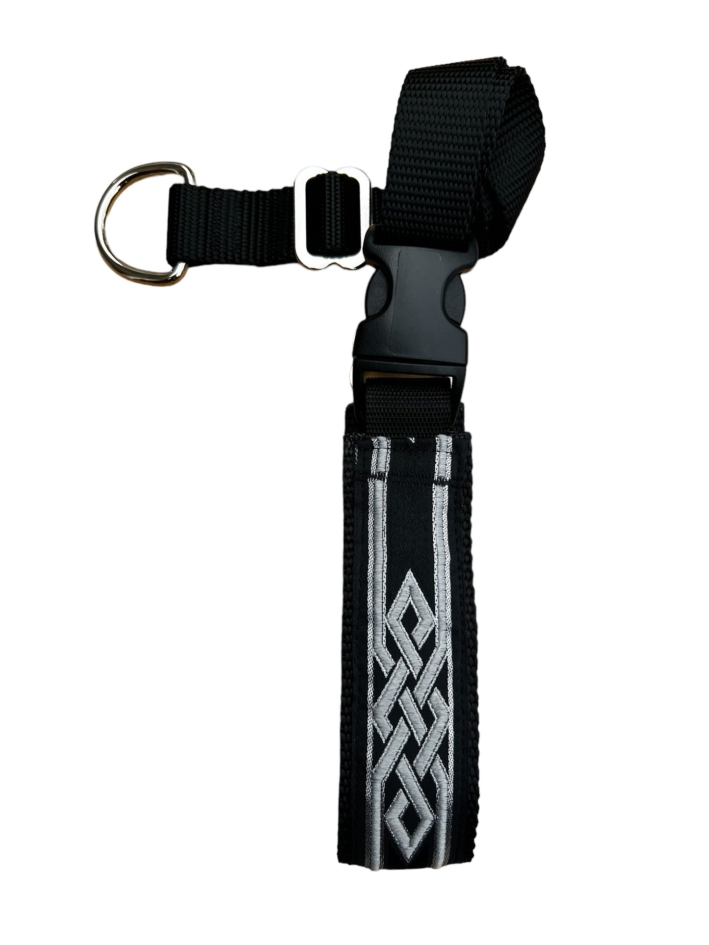 A Secret Powers Training Collar with Quick Release Snap - Silver Elegance