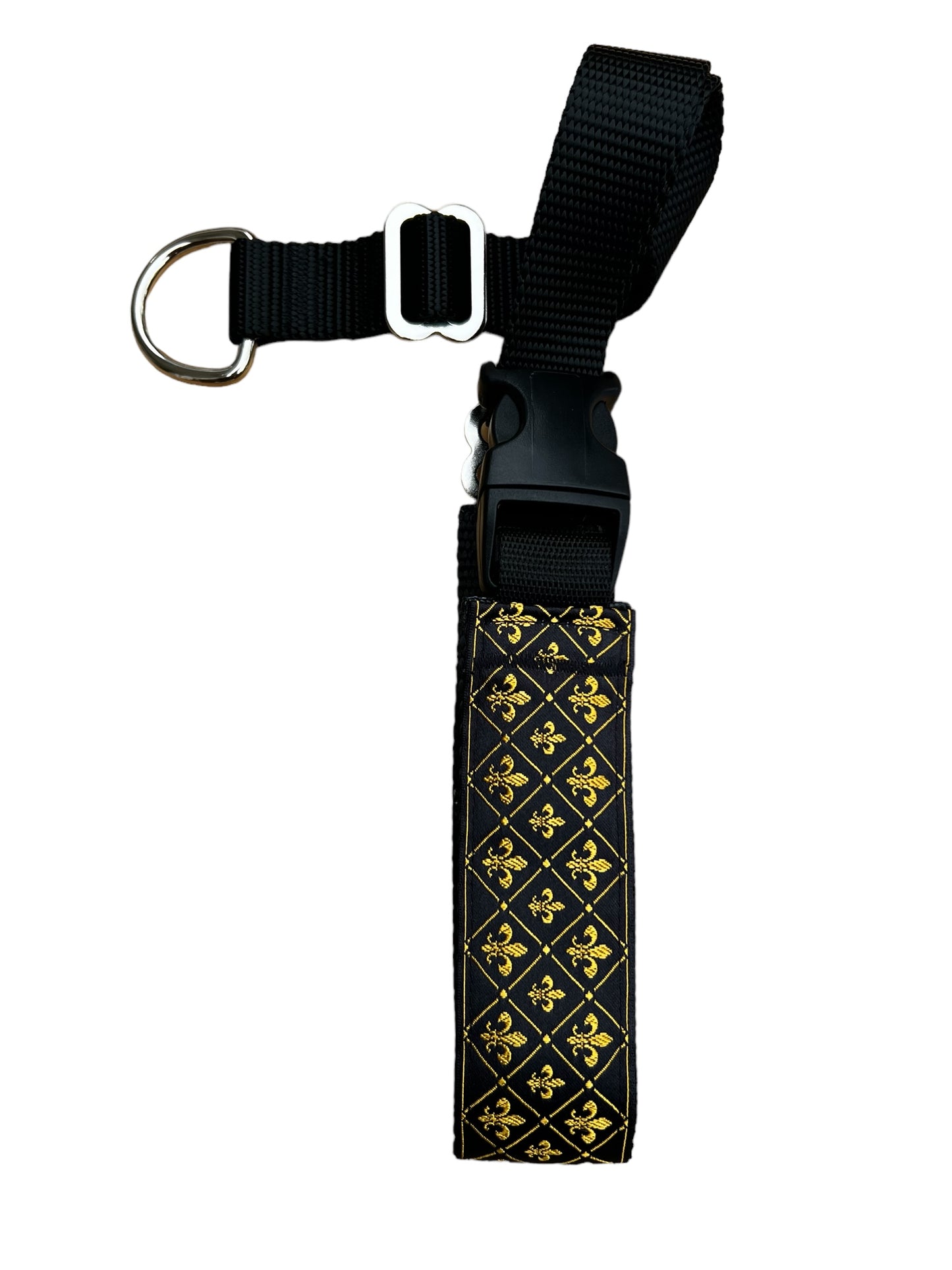 A Secret Powers Training Collar with Quick Release Snap - 3 Row Fluer De Lis