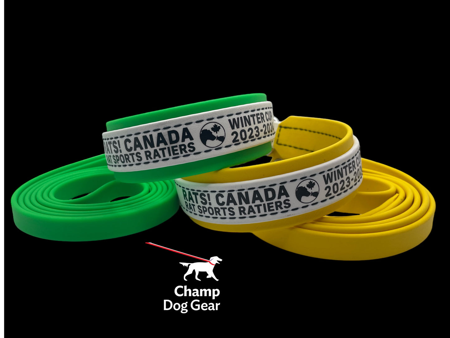 1 1/2" MARTINGALE LEASH - RATS! Canada 2024 Winter Cup BioThane Martingale Leash