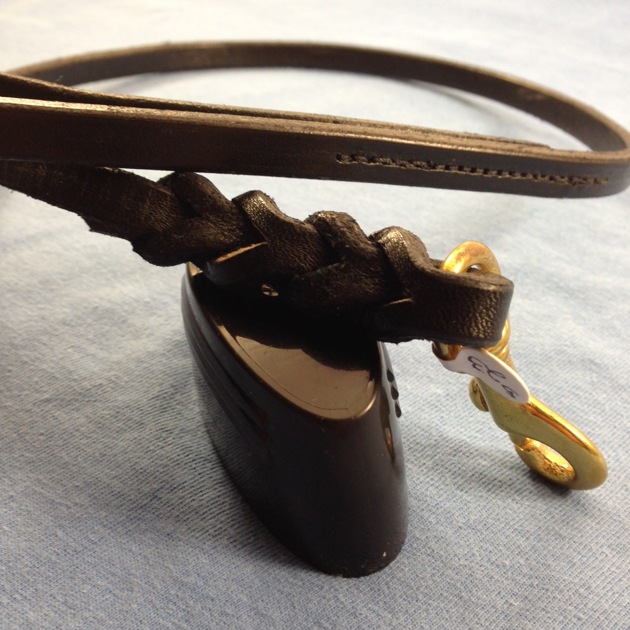 Bridle Leather Braided Snap Lead