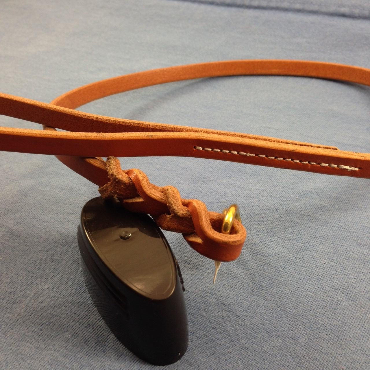 Bridle Leather Braided Snap Lead