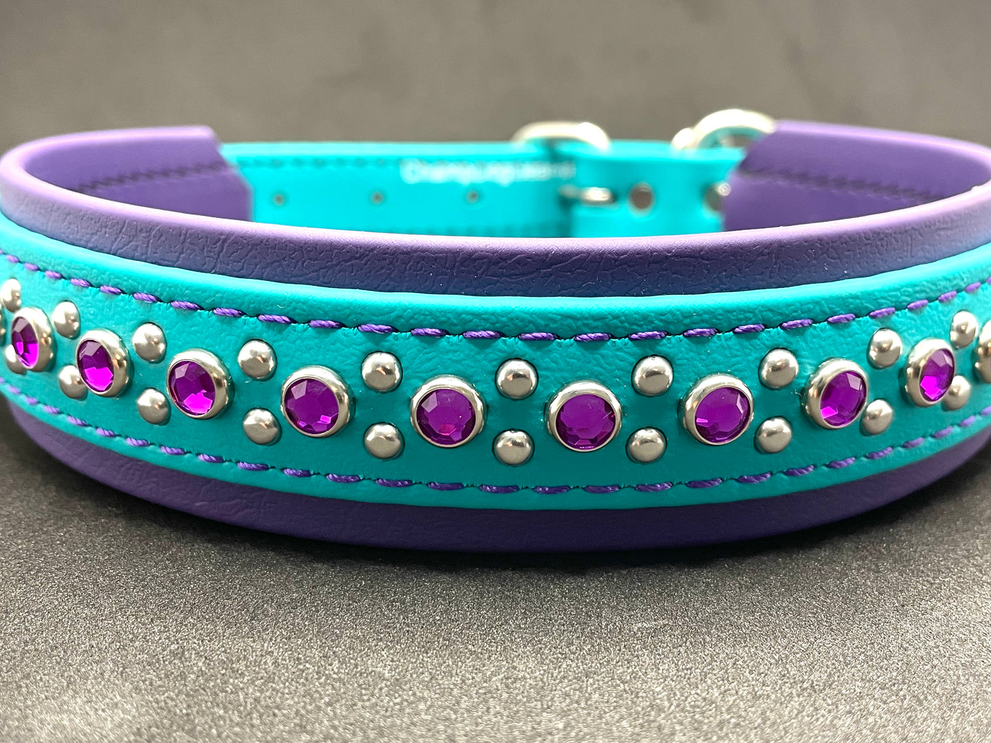 Custom Bling Dog Collar - BioBling Style 5