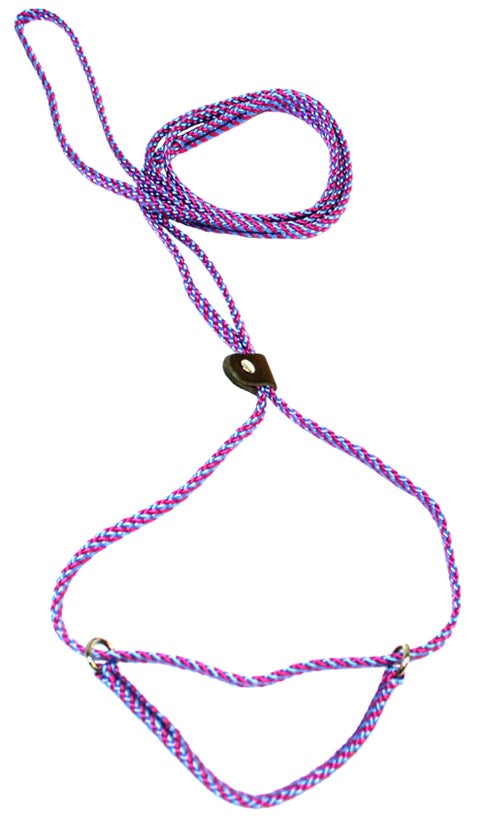Lone Wolf 1/4" Flat Braid Martingale Style Slip Lead / Kennel Lead
