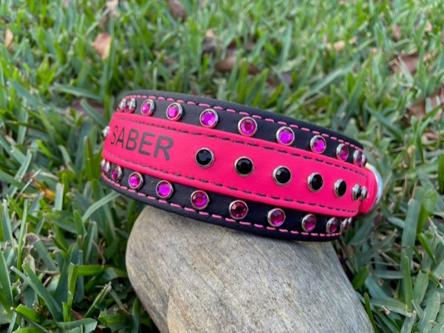 Personalized / Custom Bling 2" MegaBling Martingale Leads