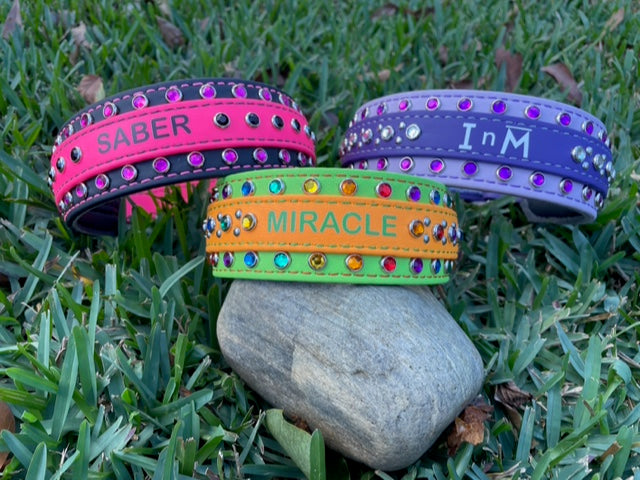 Personalized / Custom Bling 2" MegaBling Martingale Leads