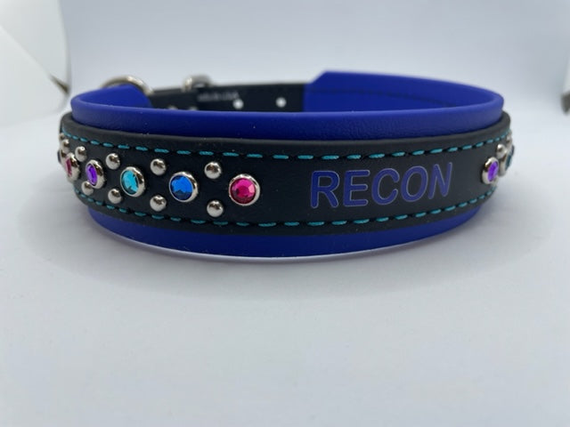 Personalized / Custom 1 1/2" Wide BioBling Collars