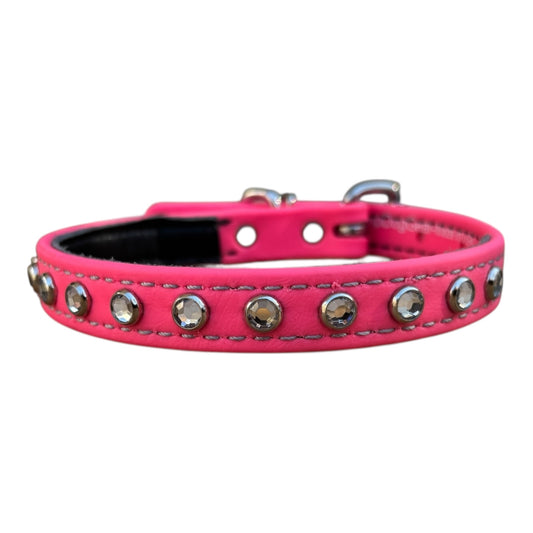 IN STOCK - Mini 3/4" Hot Pink/Clear