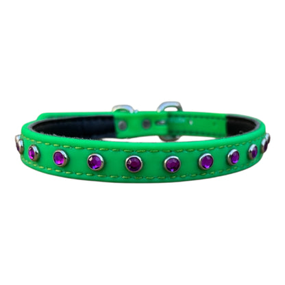 IN STOCK - Mini 3/4" Neon Green/Purple