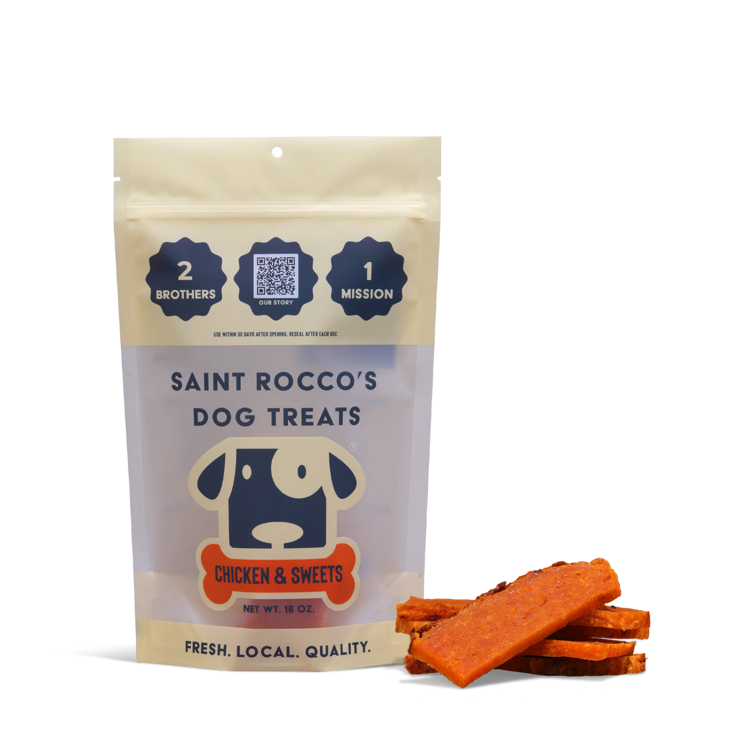 Chicken and Sweets Saint Rocco's Treats