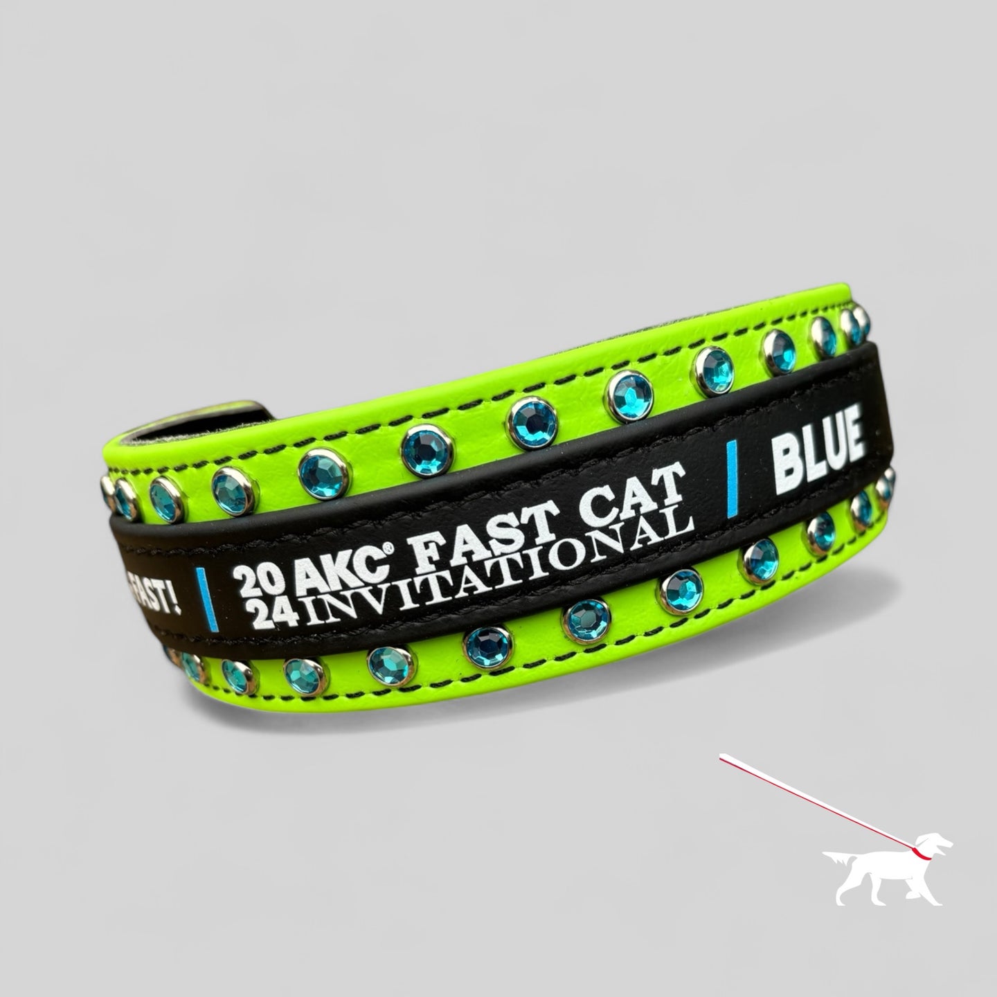 Two Toned Collar - 2024 AKC FastCAT Invitationals BioThane Collar