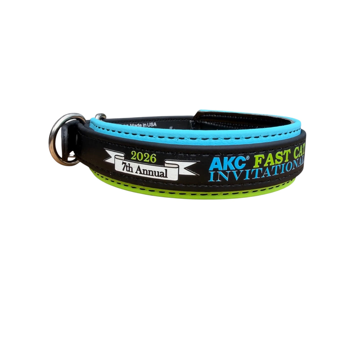 E. Two Toned Collar - 2026 AKC FastCAT Invitationals BioThane Collar