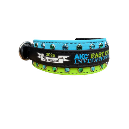 E. Two Toned Collar - 2026 AKC FastCAT Invitationals BioThane Collar