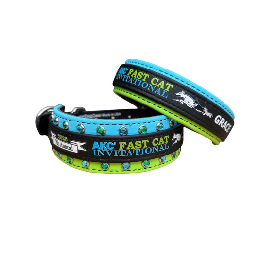 E. Two Toned Collar - 2026 AKC FastCAT Invitationals BioThane Collar