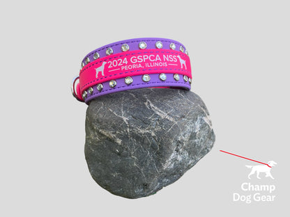 2" BLING Collar - 2024 GSPCA BioThane Collar