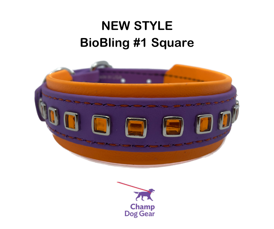 Custom Bling Dog Collar - BioBling Style 1 square