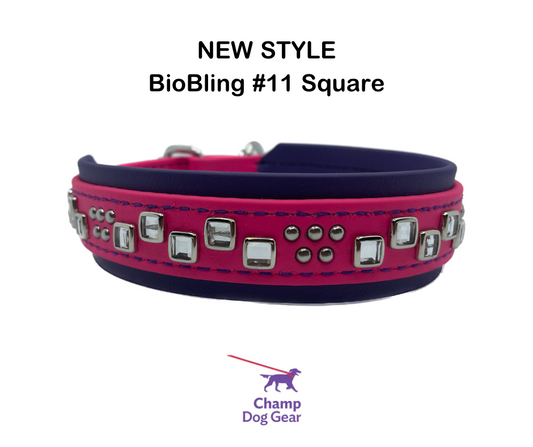Custom Bling Dog Collar - BioBling Style 11