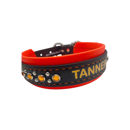 Personalized BioThane® 1 1/2" BioBling Collar