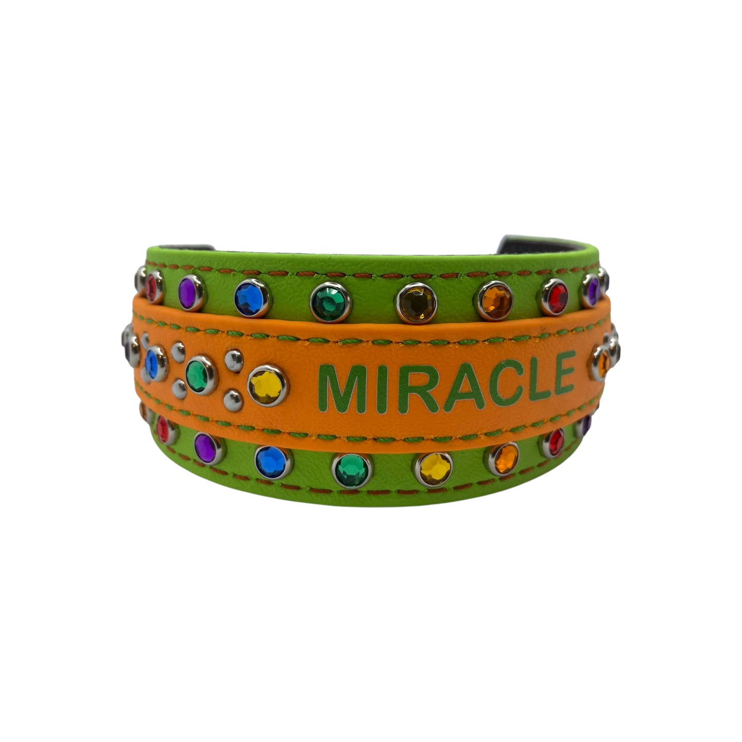 Personalized BioThane® 2"MegaBling Collar