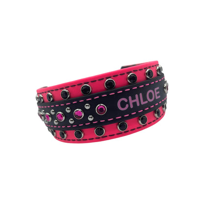 Personalized BioThane® 2"MegaBling Collar