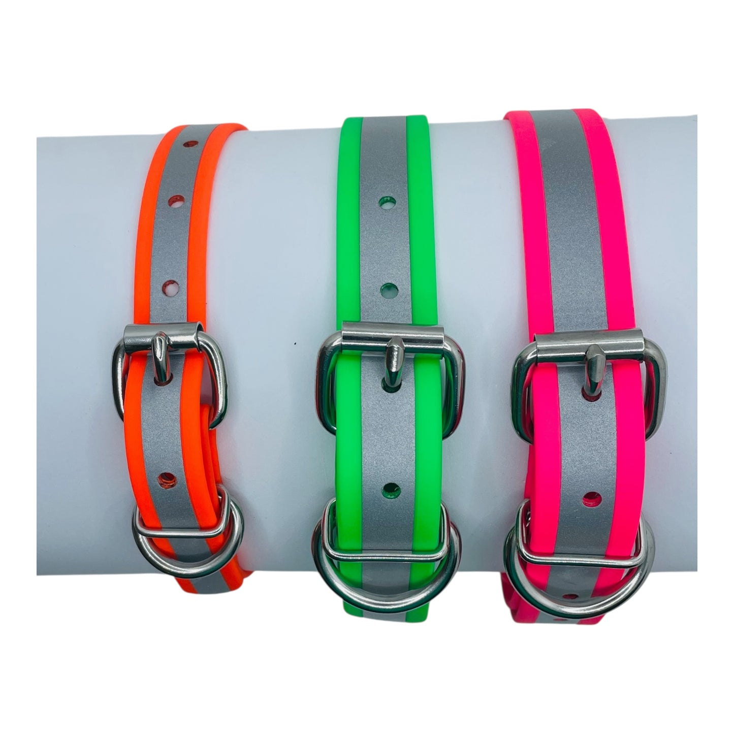 Reflective Center Ring BioThane® Dog Collar
