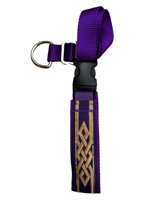 A Secret Powers Training Collar with Quick Release Snap - Purple Elegance