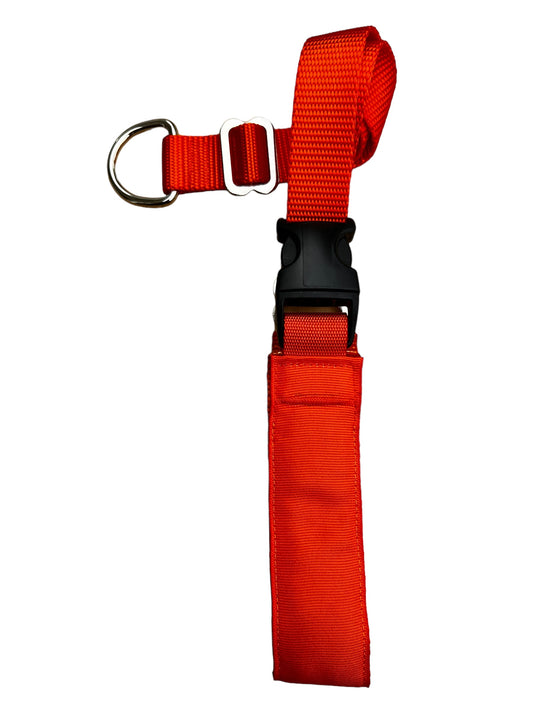 A Secret Powers Training Collar with Quick Release Snap - Solid Red
