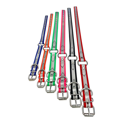 Reflective Center Ring BioThane® Dog Collar