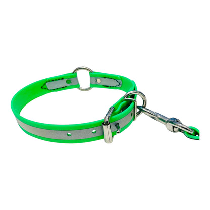 Reflective Center Ring BioThane® Dog Collar