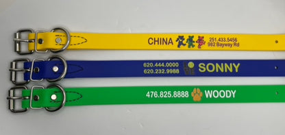 3/4” Classic Biothane® Buckle Dog Collar - Blank or Personalized