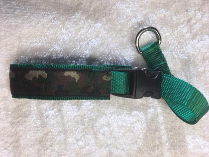 Secret Powers Micro 1" Training Collar - Camo on Green