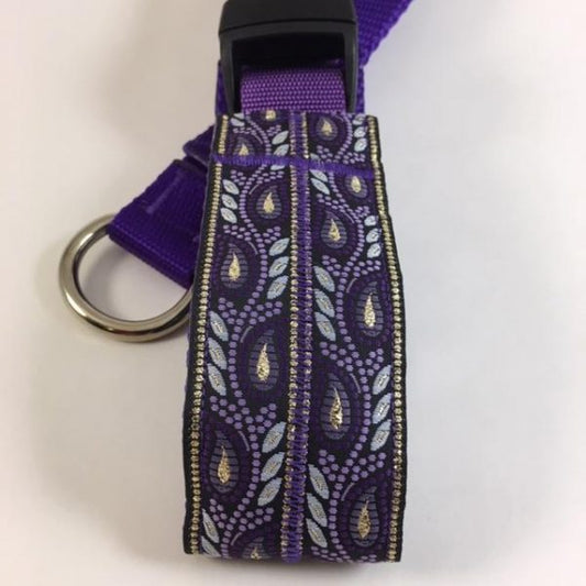 Secret Powers Training Collar - Purple Mosaic on Purple