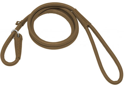 Dogline Round Leather Slip Lead
