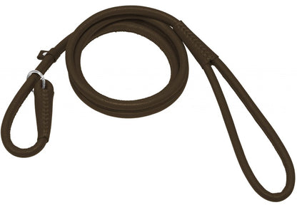 Dogline Round Leather Slip Lead
