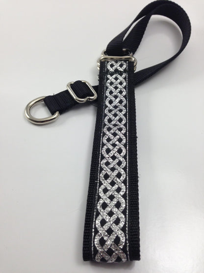 Secret Powers 1" Micro Training Collar - Silver Chain on Black